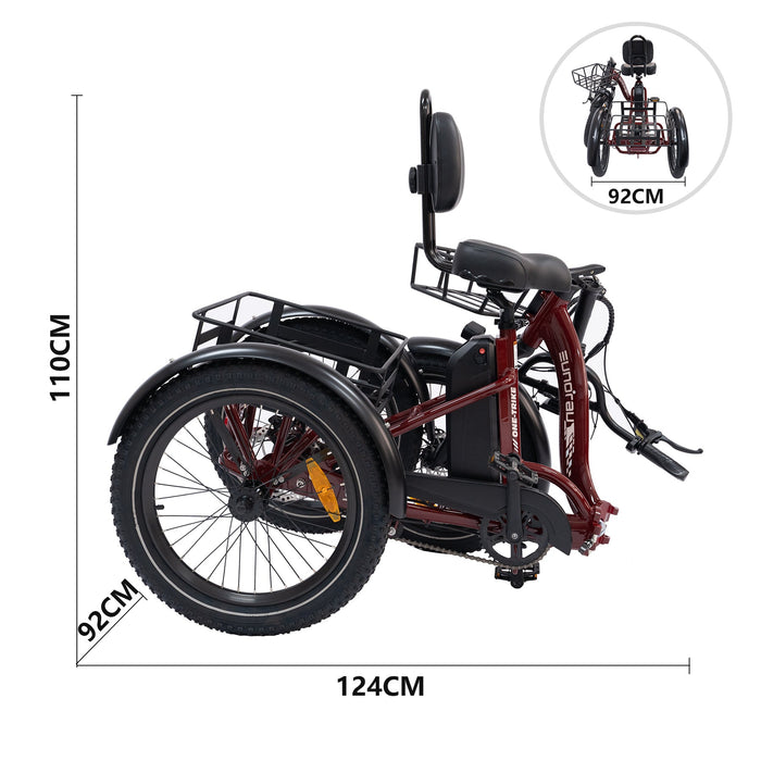 EUNORAU E-BIKE US ONE-TRIKE 2.0 — close-up feature