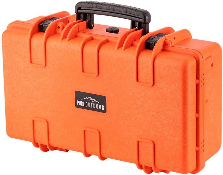 Therasage TherAir hard travel case, orange view