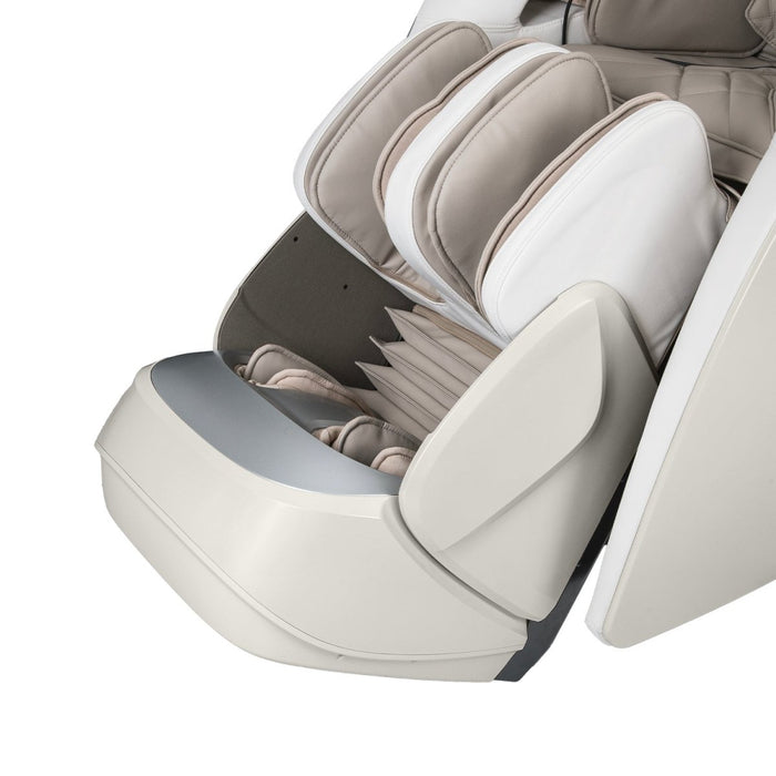 Osaki OS-Pro DuoMax 4D+3D Dual-Mechanism side profile showing roller path length