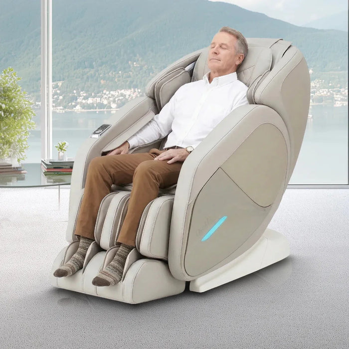 Osaki 3D 4000LE – 3D Massage Mechanism & SL massage chair upright in living-room setting