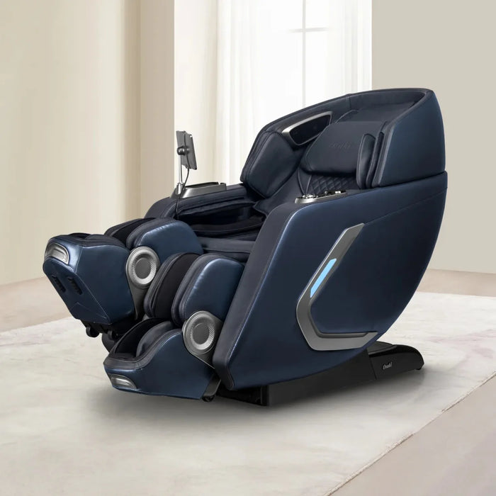Osaki 4D+3D Bravo Duo Flex – 4D Massage Mechanism & SL reclined in zero-gravity position showing full body coverage