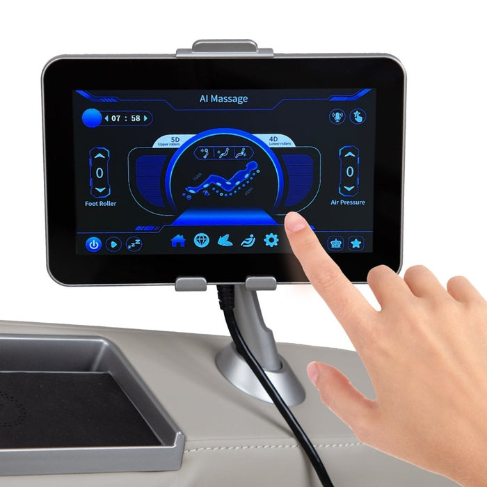 Osaki 5D+4D Kairos Duo – 4D Massage Mechanism & SL massage program selection screen