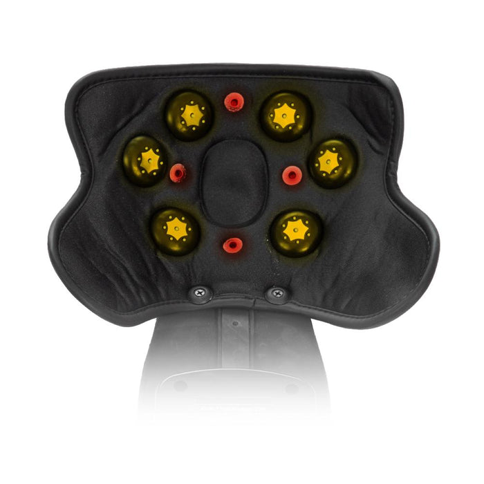 Osaki KneeMedic Pad Portable Massager — in-use lifestyle shot