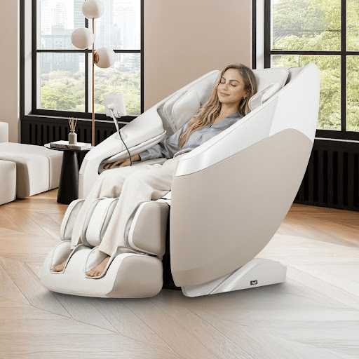 Titan Osaki Nova II 3D+ – 3D Massage Mechanism & SL reclined in zero-gravity position showing full body coverage