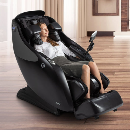 Osaki OP-4D Master reclined in zero-gravity position showing full body coverage