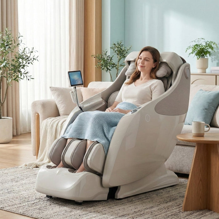 Osaki OP-4D Master massage chair upright in living-room setting