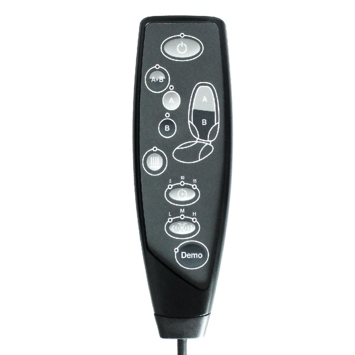 Osaki OS-11018 Shiatsu Massaging Back Seat Portable Massager — control interface