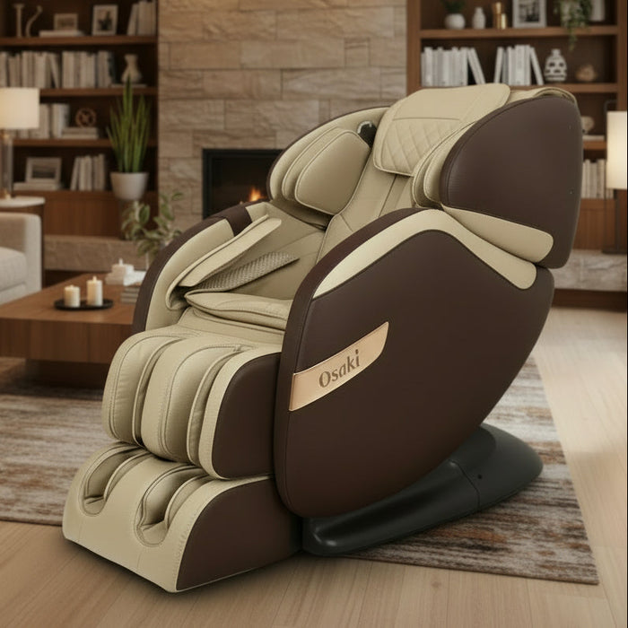 Osaki OS-Champ 2D massage chair upright in living-room setting