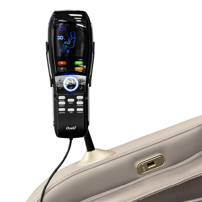 Titan Osaki OS-Hiro LT 3D – SL touchscreen / control panel close-up