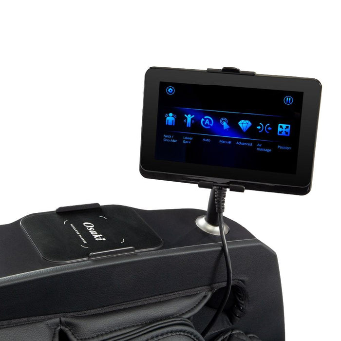 Osaki OS-Pro Maestro LE – 4D Massage Mechanism & SL headrest and shoulder air-compression detail