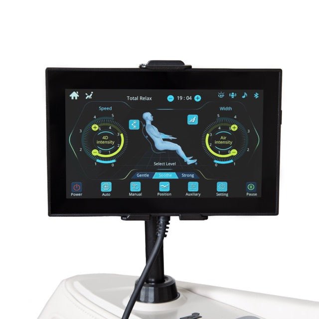 Osaki Virtus Duo 4D+3D – 4D Massage Mechanism & 3D Massage Mechanism airbag inflation pattern through hip-and-thigh zones