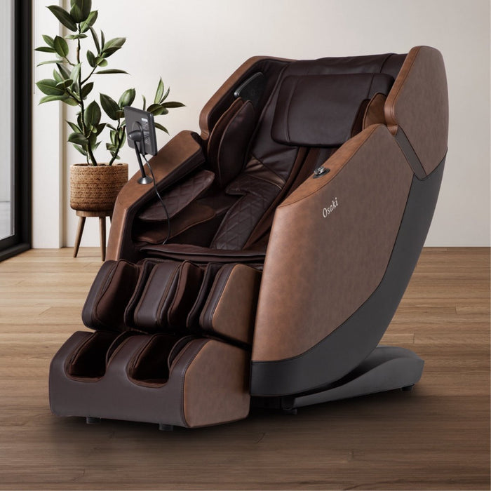 Osaki Ziva – 2D Massage Mechanism & SL massage chair upright in living-room setting