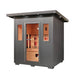 SunRay Pacific 4-Person Outdoor Infrared Sauna 400D6 — heater and controls