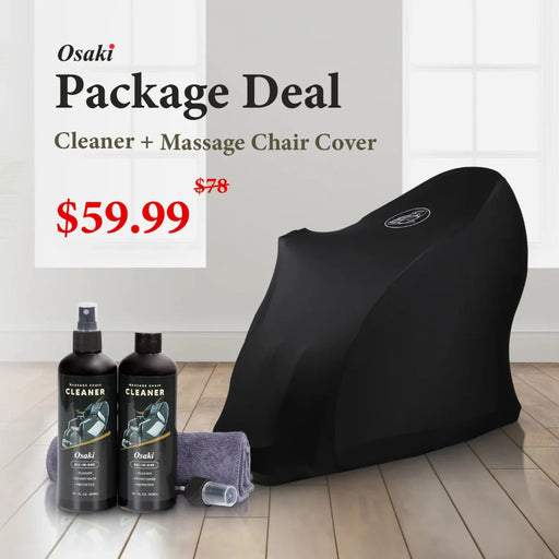 Osaki Package Deal (Cleaner + Massage Chair Cover) Accessory — front view
