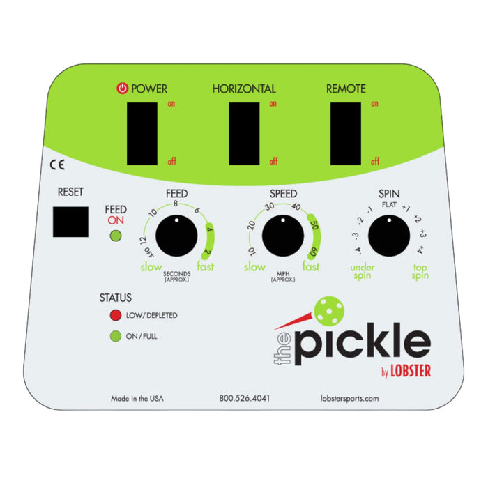 The Pickle by Lobster control panel close-up