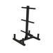 Paradigm BHPT bar holder and plate tree - main product view showing Olympic bars and plates stored
