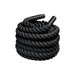 Paradigm X-BR930 30 ft battle rope - main product view showing coiled 2 in rope, Peak Flow Fitness