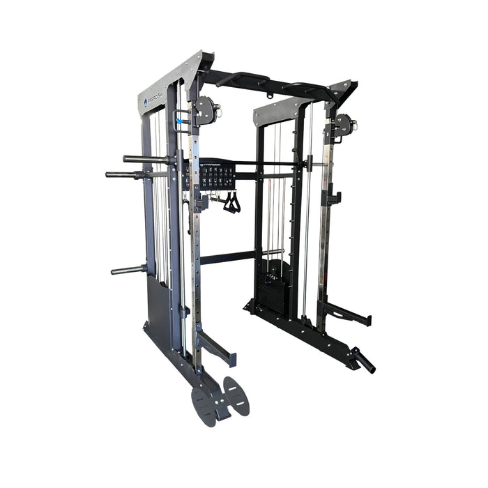 Paradigm DSHR-2S+ 2-Stack Training System - 45-degree right front view of the unit
