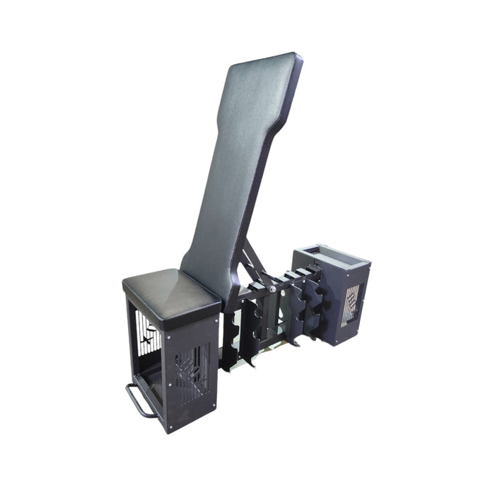 Paradigm FB-1 FitBox storage bench - rear angle view for home and light-commercial gyms