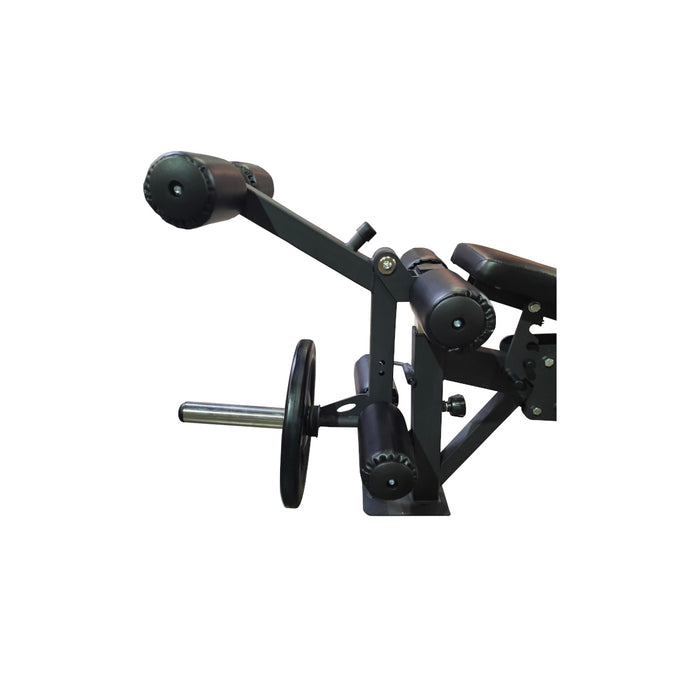 Paradigm MFB Leg Station leg extension/curl attachment - side view for home and light-commercial gyms
