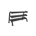 Paradigm PC-ST42 3-tier dumbbell rack - side view showing side angle, Peak Flow Fitness