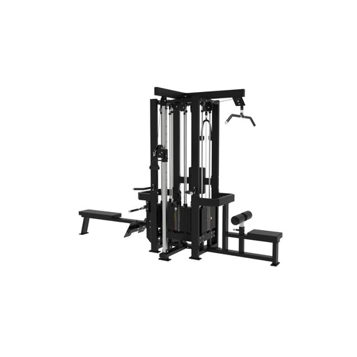 Paradigm MS-A4 4-stack multi-station gym - main front angle view for home and light-commercial gyms