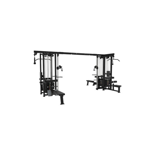 Paradigm MS-A8 8-stack multi-station gym - main front angle view for home and light-commercial gyms