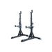 Paradigm SQST Portable Squat Stands with Spotters and J-Cups - front angle view of the pair with J-cups