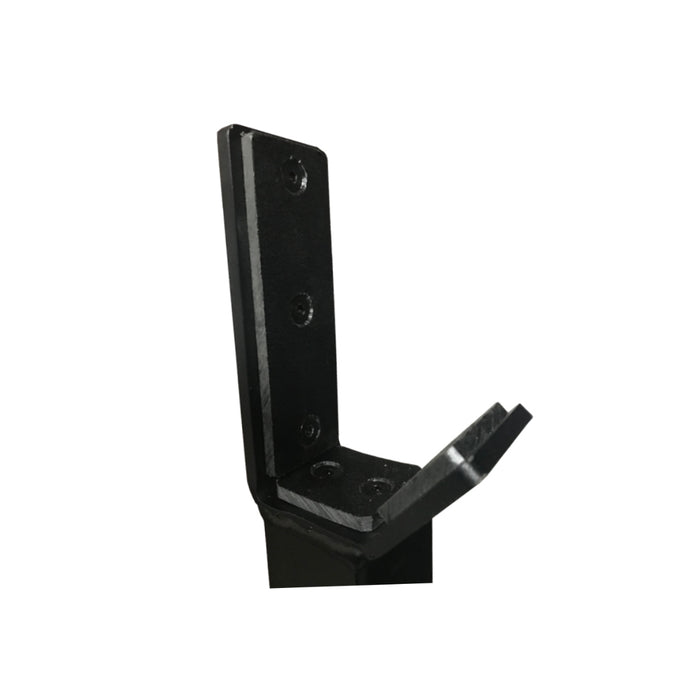 Paradigm SQST Portable Squat Stands with Spotters and J-Cups - close-up of the J-cup on the upright