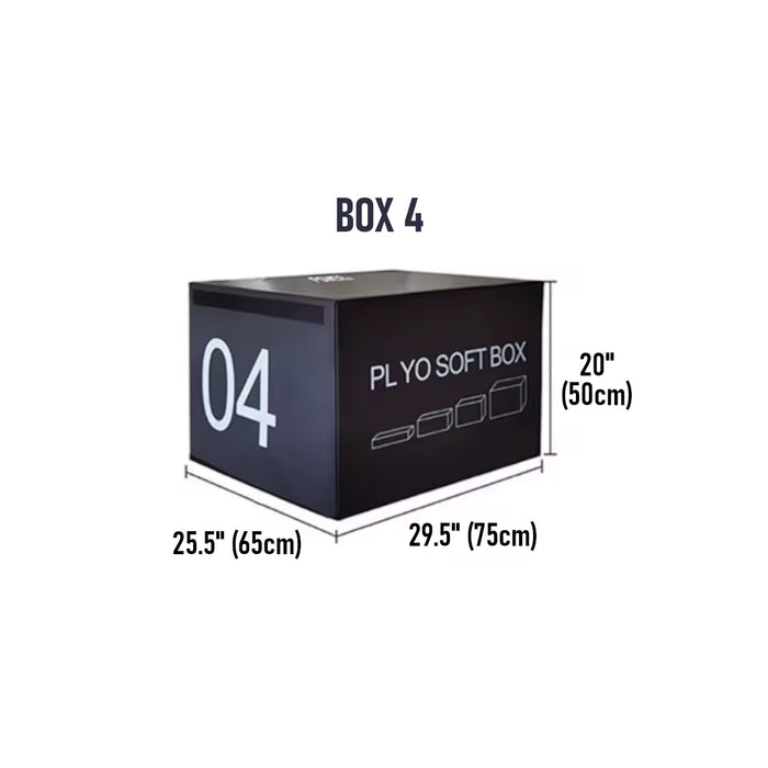 Paradigm S-PLY stackable plyo box set - additional angle view showing boxes side by side