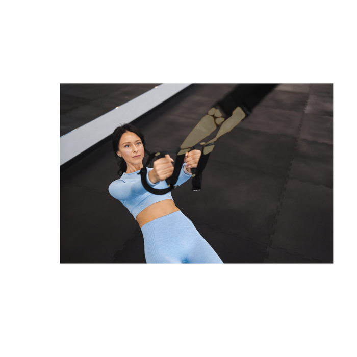 Paradigm X-STK suspension training kit - side view showing carry bag and strap set