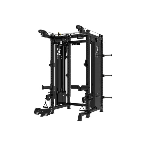 Paradigm X-HRFT Half Rack and Functional Trainer - front angle view of the half rack and functional trainer