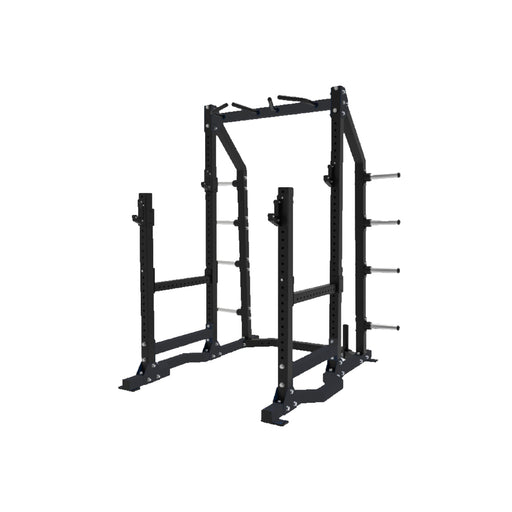 Paradigm X-MPHR Multipurpose Half Rack - front angle view showing both lifting locations
