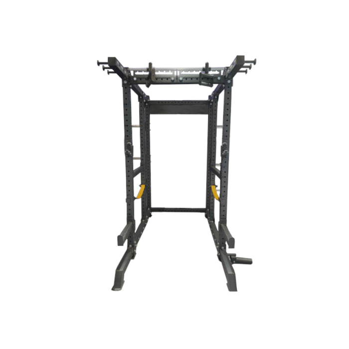 Paradigm X-MPPC Multipurpose Power Cage - side view with plate storage posts and band pegs