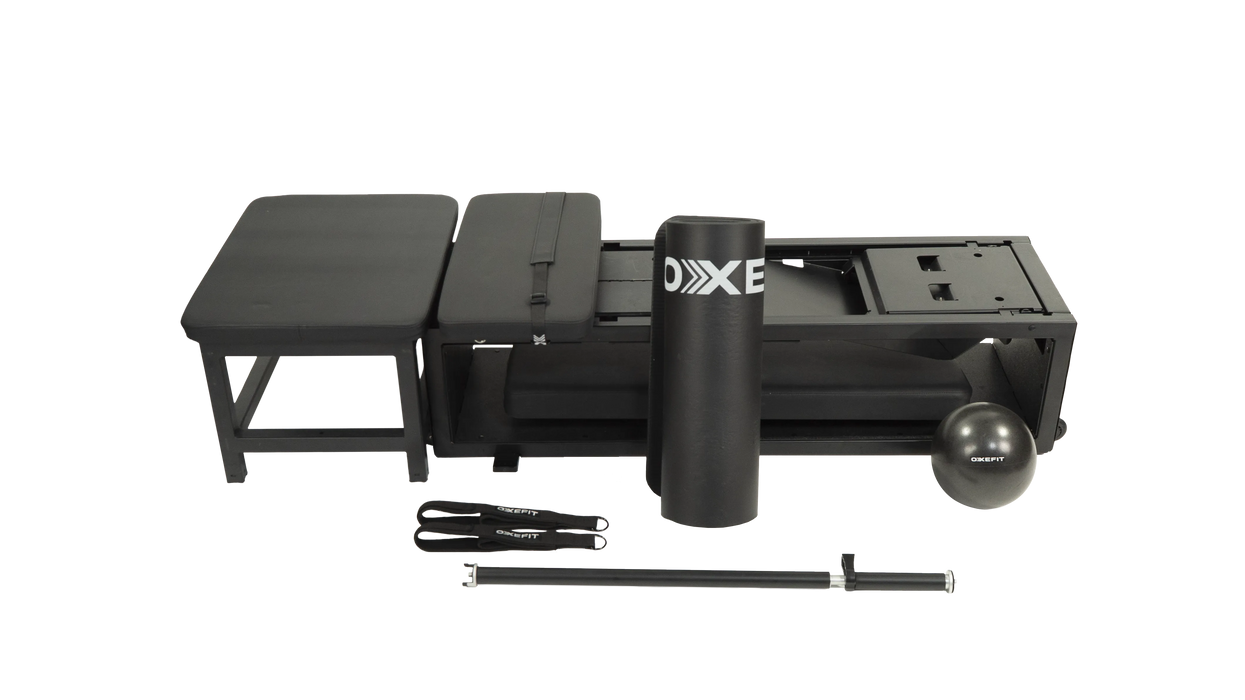 OxeFit XS1 digital Pilates reformer mode