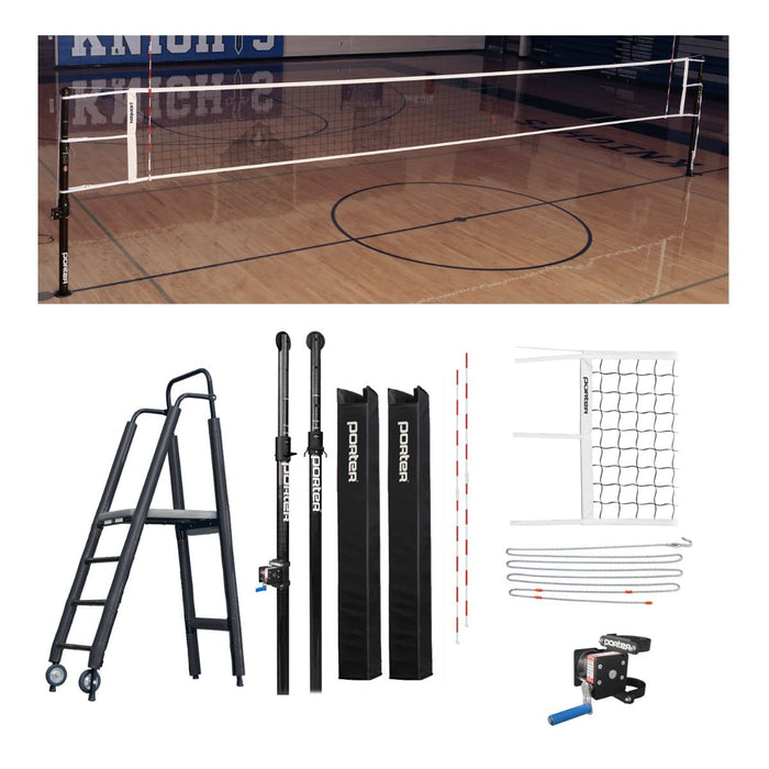 Porter Powr Carbon Il Vb Competition Plus Package Black Volleyball Systems