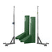 Porter Powr Line T-Base Standards With Pads End Standard / Dark Green Volleyball Systems