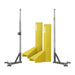 Porter Powr Line T-Base Standards With Pads End Standard / Yellow Gold Volleyball Systems