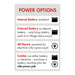 Lobster pickleball machine power options: internal battery, external battery, all-electric and combo