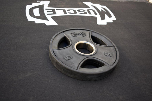 Muscle D Fitness Pro Rubber Olympic Plates - Per Pair - Muscle D Fitness - High-Quality Virgin Rubbe... — weight load capacity