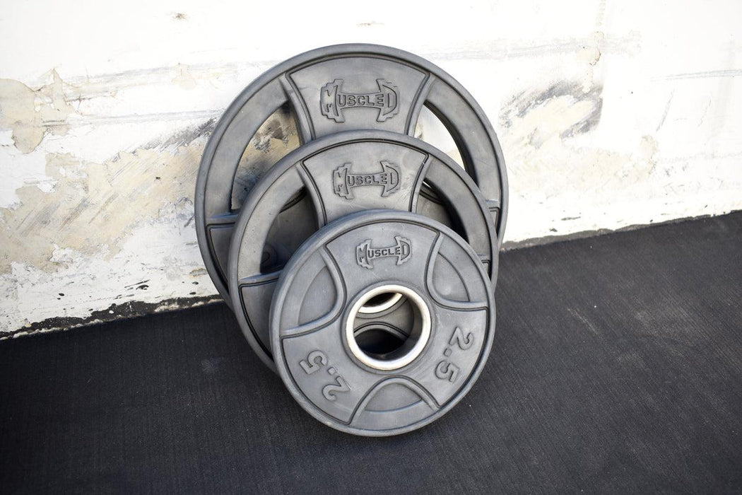 Pro Rubber Olympic Plates - Per Pair - Muscle D Fitness - High-Quality Virgin Rubber Olympic Plates