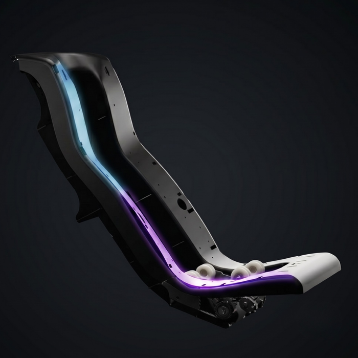 Rebel 4D 54-inch S+L track reaching the hips and glutes