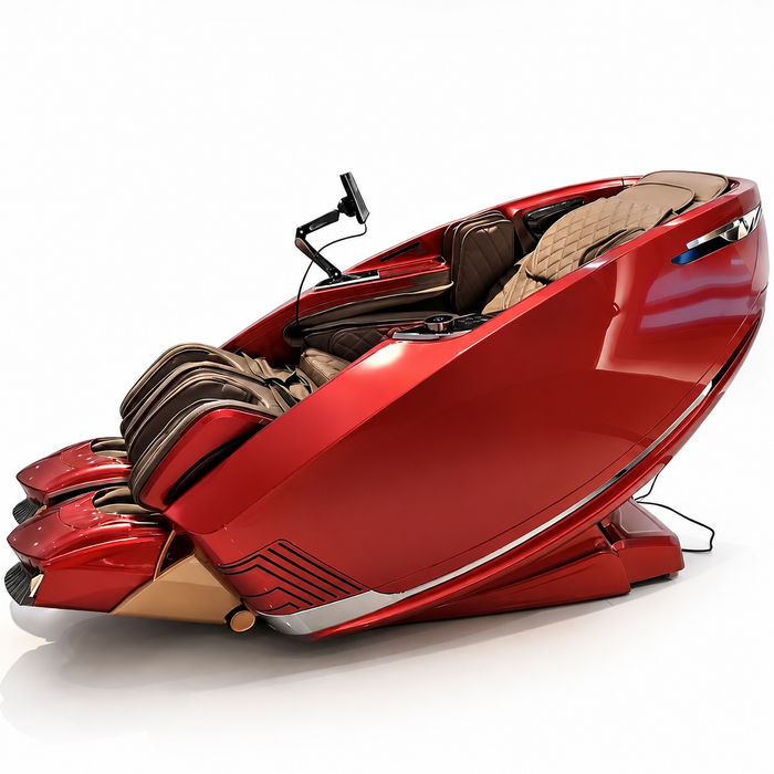 360 Massage Auren 4D recovery massage chair in Red