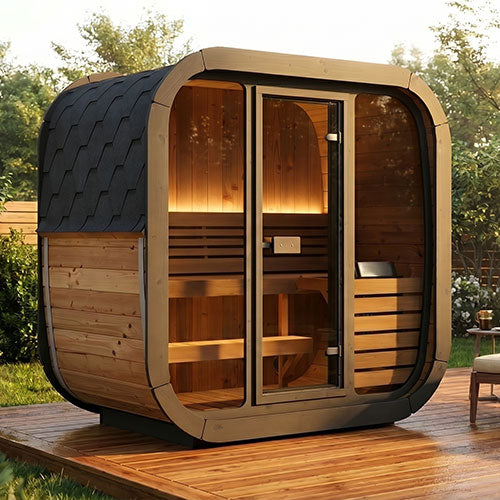 SaunaLife Model CL4G Cube Luxury Series Outdoor Home Sauna Kit - image 8