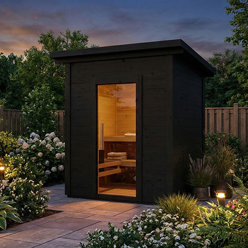 SaunaLife Model G2B Garden Series Outdoor Home Sauna Kit, DIY - image 4