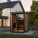 SaunaLife Model GL4 Garden Luxury Series Outdoor Home Sauna Kit - image 12