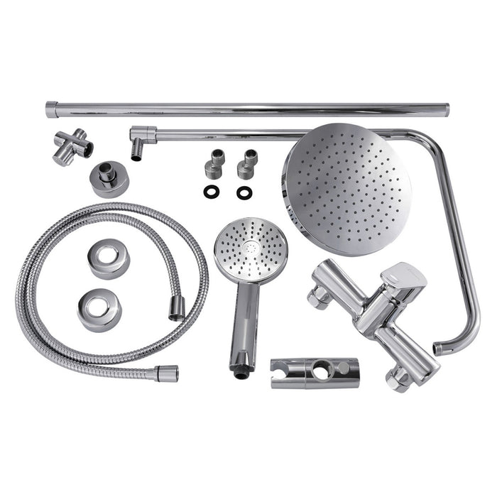 SaunaLife Model R3 Rain Series Outdoor Barrel Shower Kit, 53"W x 90"H - image 3