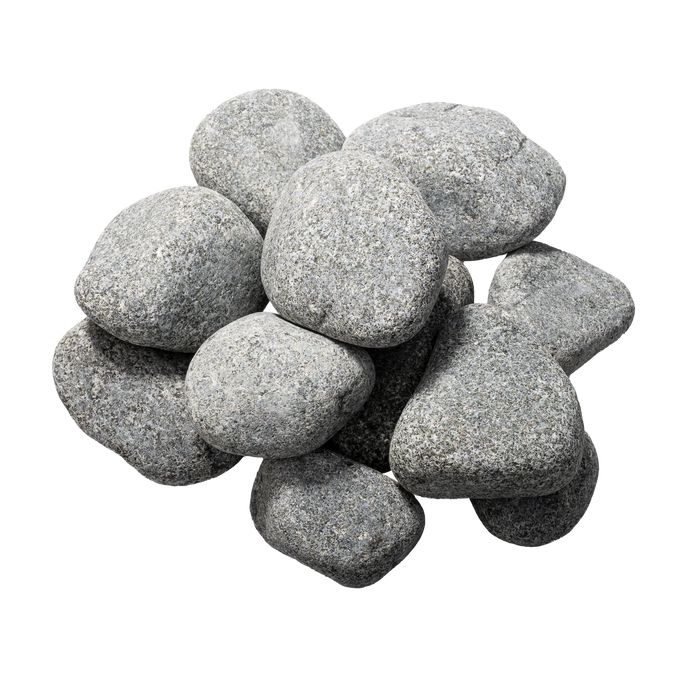 Saunum Heater Stones Sauna Heater Stones, Rounded Olivine, 5-10cm