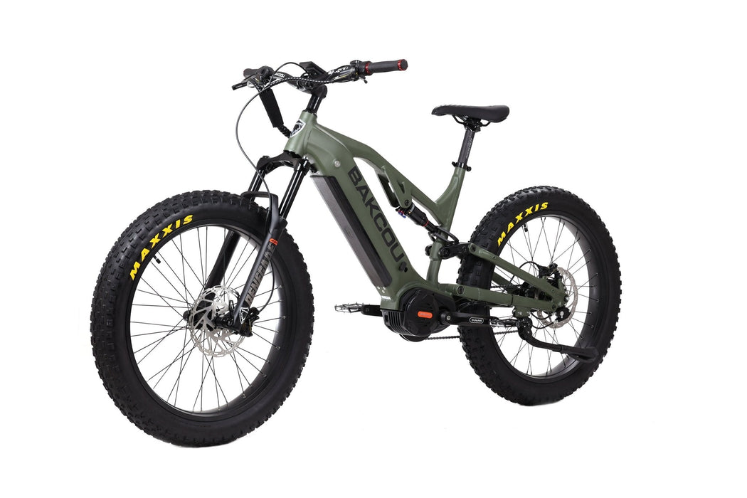 Bakcou Scout Jäger full-suspension hunting electric bike in Matte Army Green, image 11 of 16
