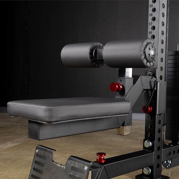 XMARK Lat Pulldown Seat Attachment — full setup angle